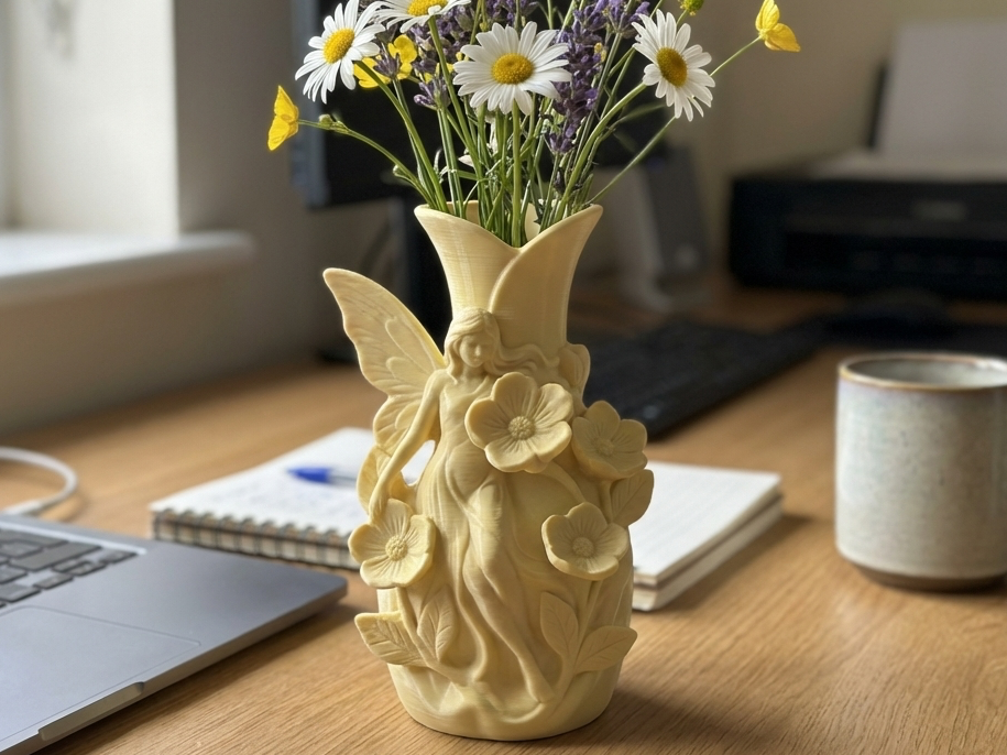 Enchanted Fairy Blossom Vase - Organic Garden Art