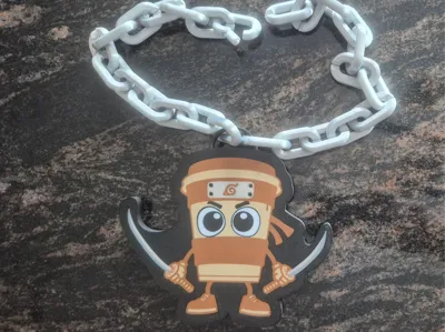 Cappuccino Assassino oversized rally necklace