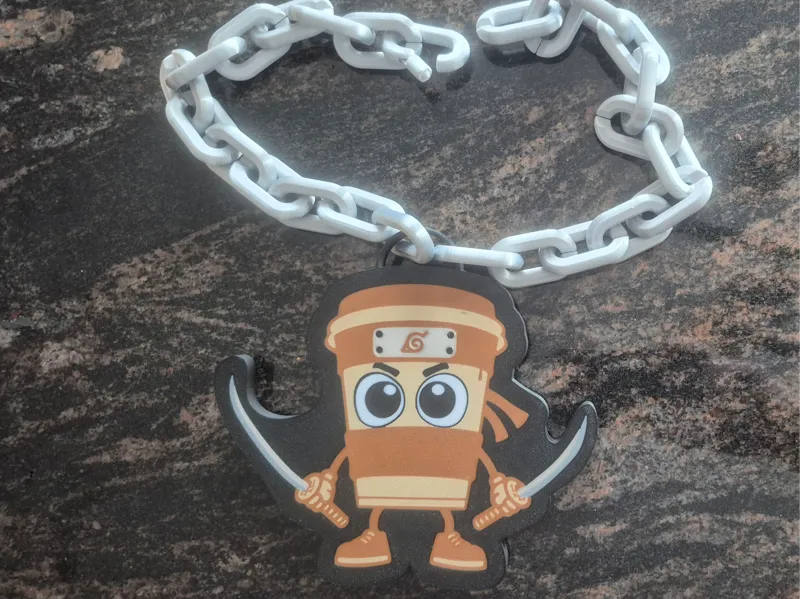 Cappuccino Assassino oversized rally necklace