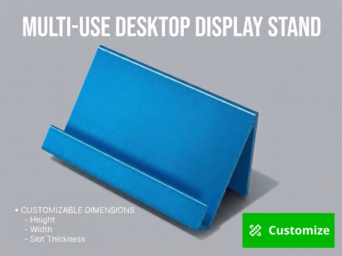 MULTI-USE DESKTOP DISPLAY STAND PARAMETRIC