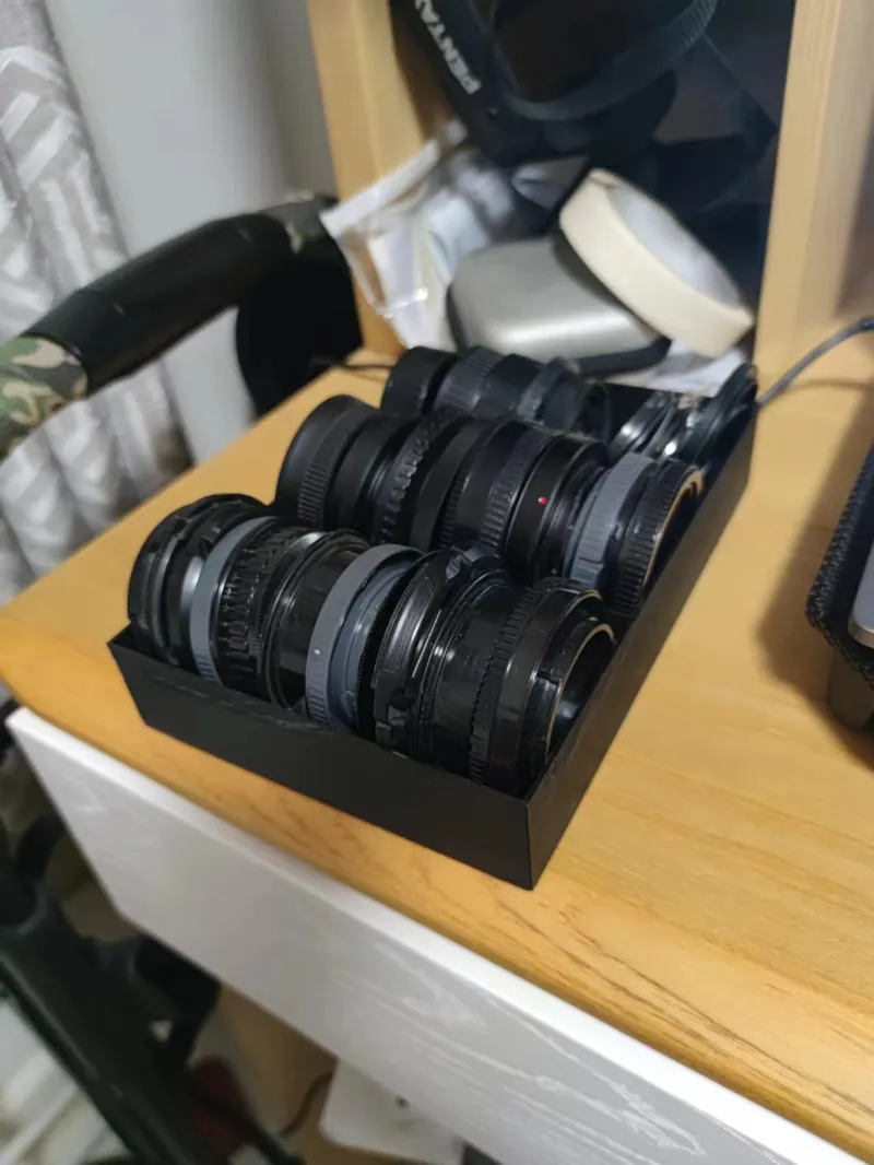 Lens cap storage