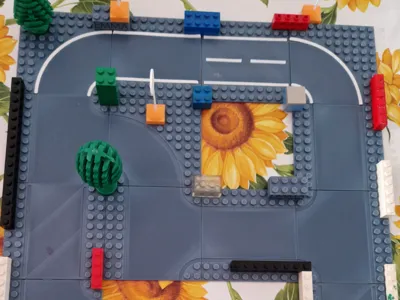 Modular L.E.G.O. compatible roads