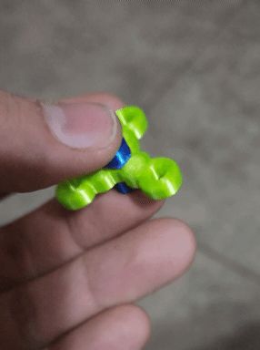 Mini Fidget Spinner - use 12mm long filament piece