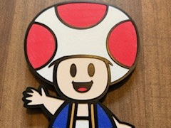 Mario Toad Wall Art NO AMS MULTIPARTS