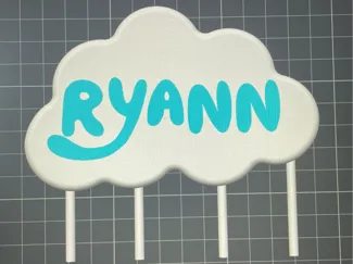 Bluey cake topper