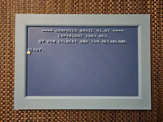 Commodore 64 BASIC screen (with Graphics BASIC)