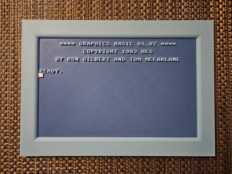 Commodore 64 BASIC screen (with Graphics BASIC)