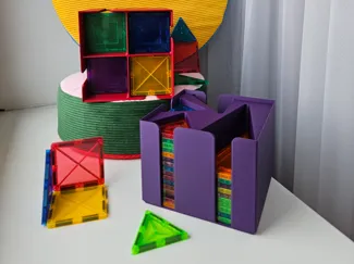 Stackable Magnetic Tile Organizer - A1 Mini ready