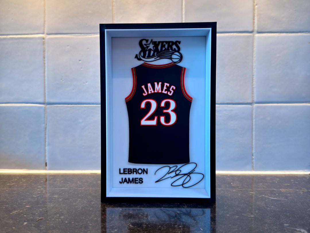 LeBron James - Sixers - Jersey Frame - 1