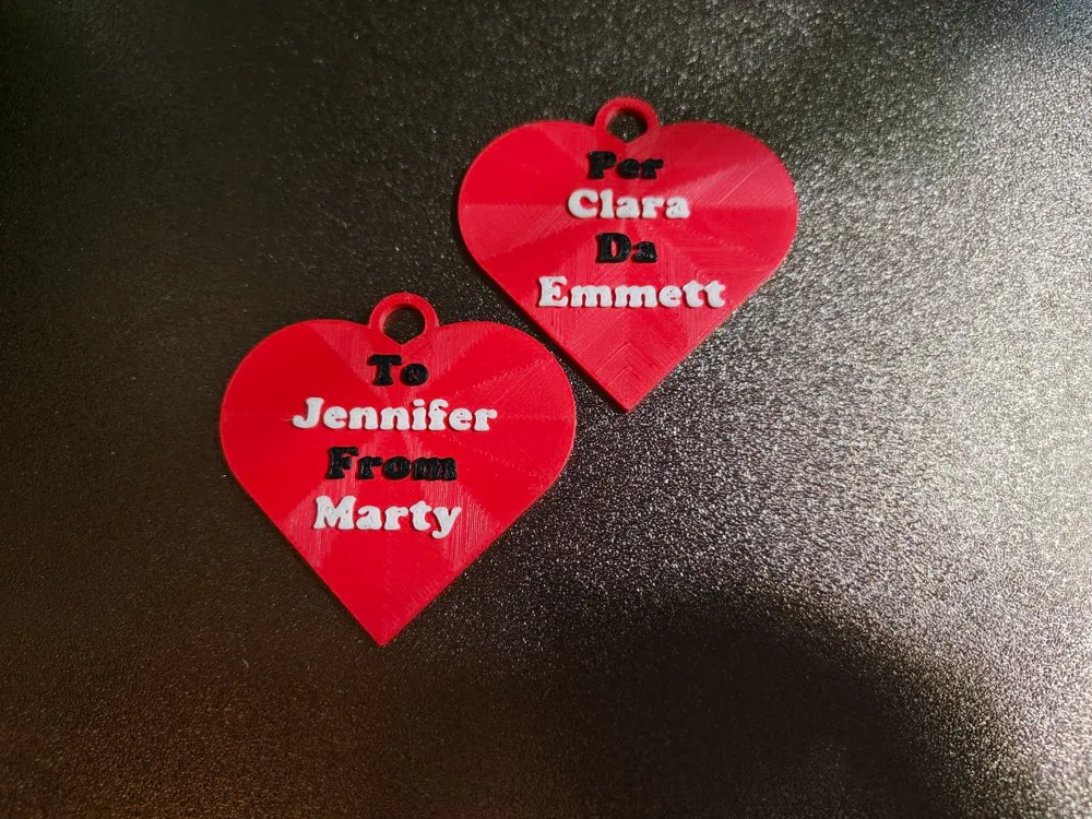 Targhetta Cuore In Legno Di Betulla Personalizzata Con Dedica - Idea