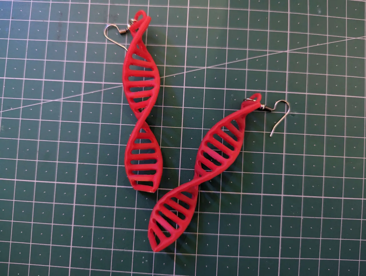 DNA Double Helix Earring view 3