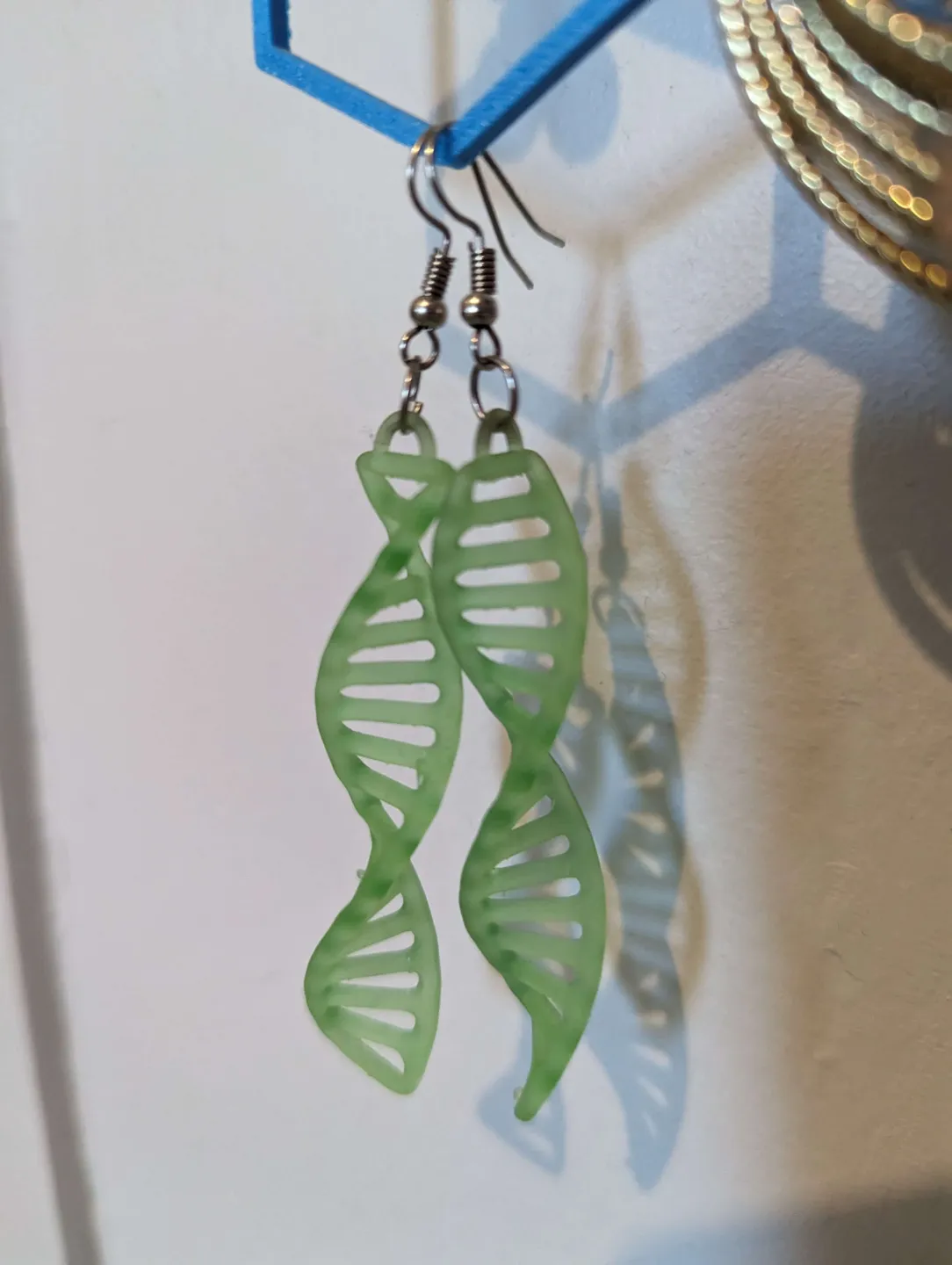 DNA Double Helix Earring view 2