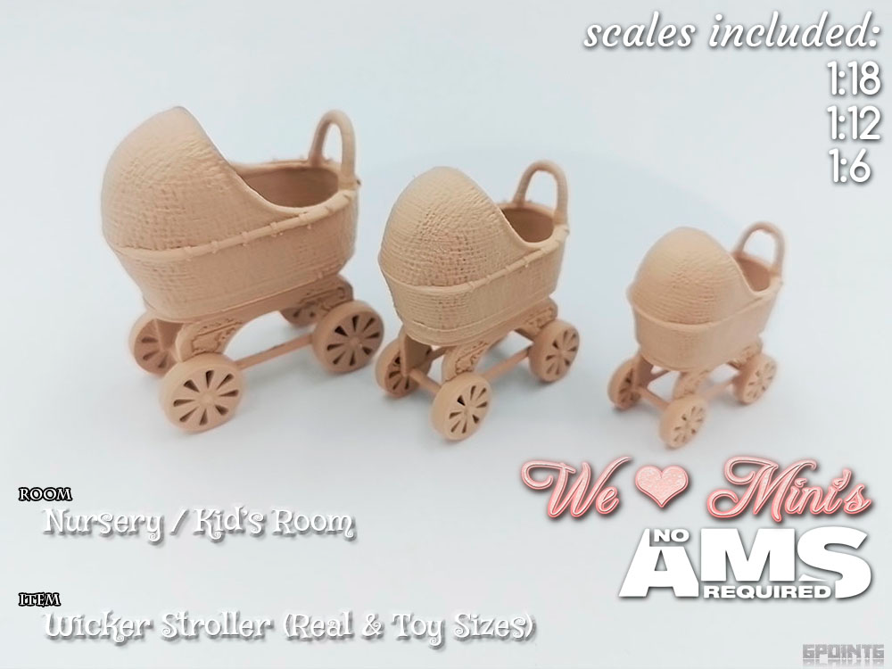 WLM - Wicker, Rattan Stroller