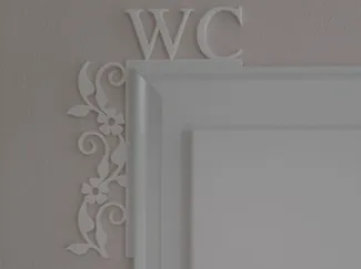 WC / Garderobe Dekoschild