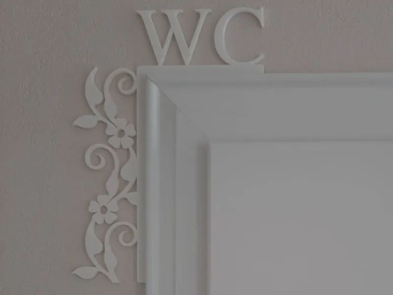 WC / Garderobe Dekoschild