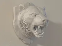 Buste de tête d'ours mural — photo 1