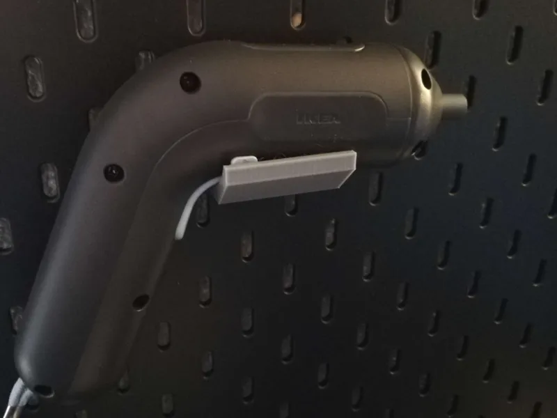 Ikea skadis holder for ikea cordless screwdriver