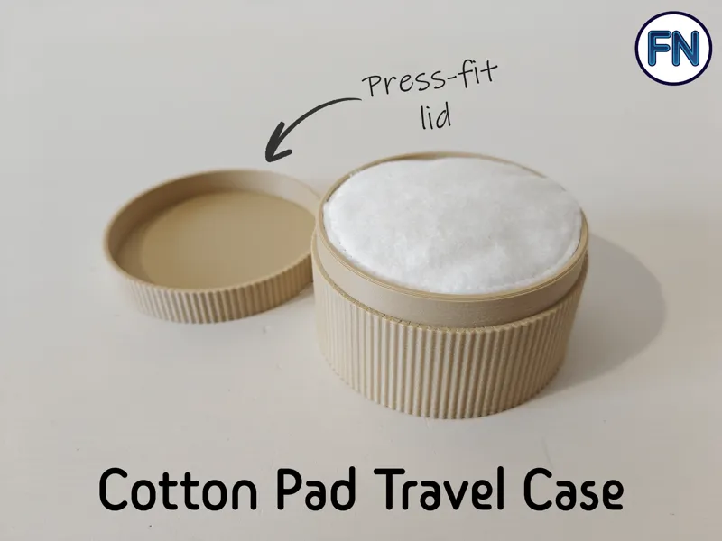 Cotton pad travel case