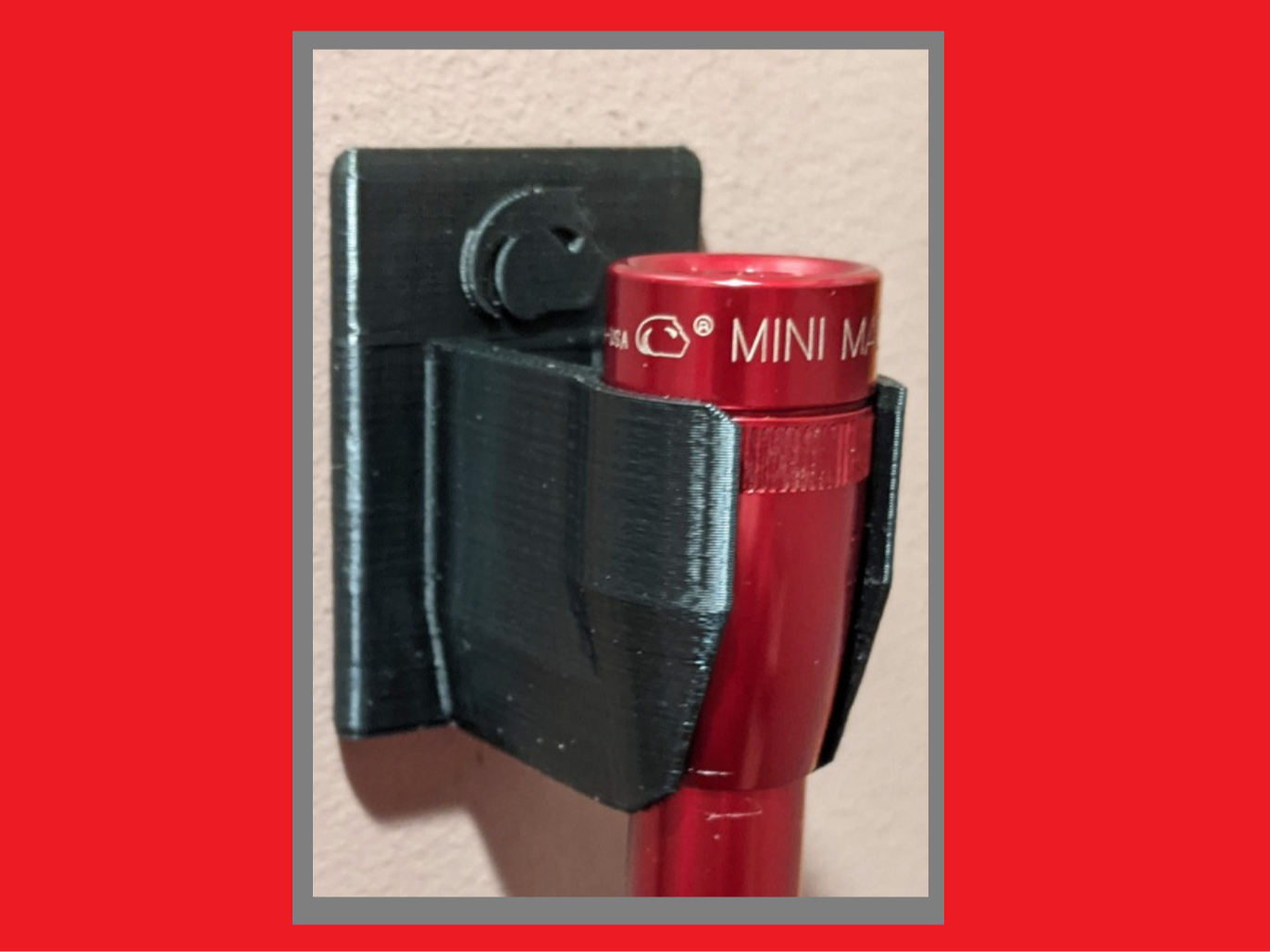 Maglite Mini 2xAAA Flashlight Holder Mount Magnet