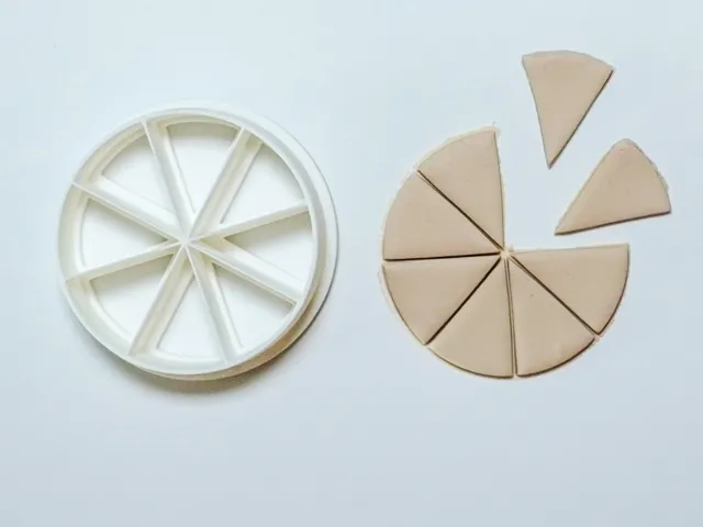 Color Recipe Wheel Polymer Clay Cutter Earrings