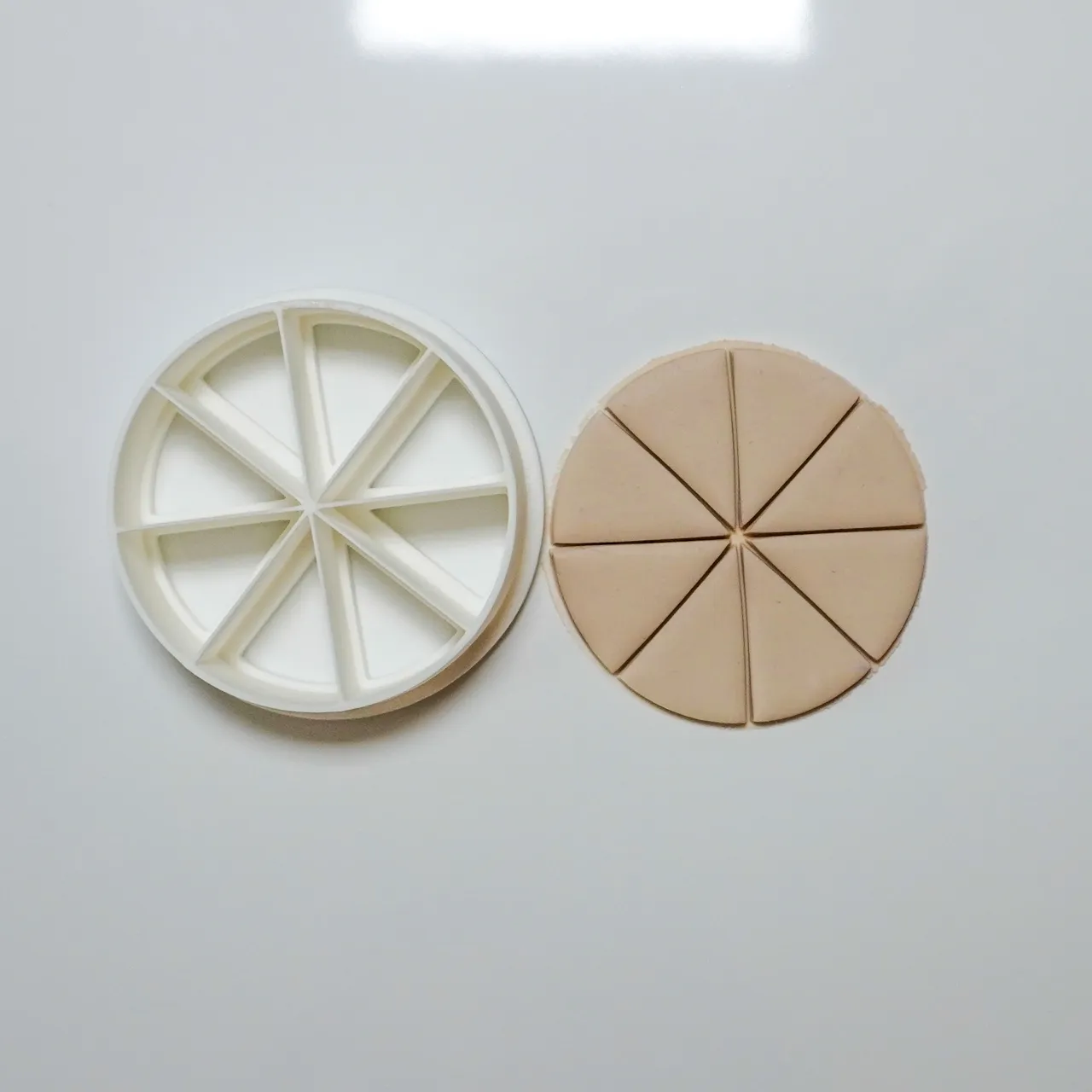 Color Recipe Wheel Polymer Clay Cutter Earrings view 2