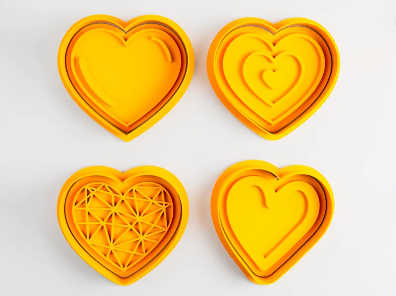 Hearts Clay - Cookie Cutter