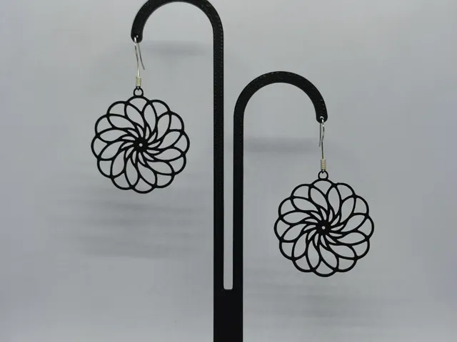 Pendientes Girasol Nocturno
