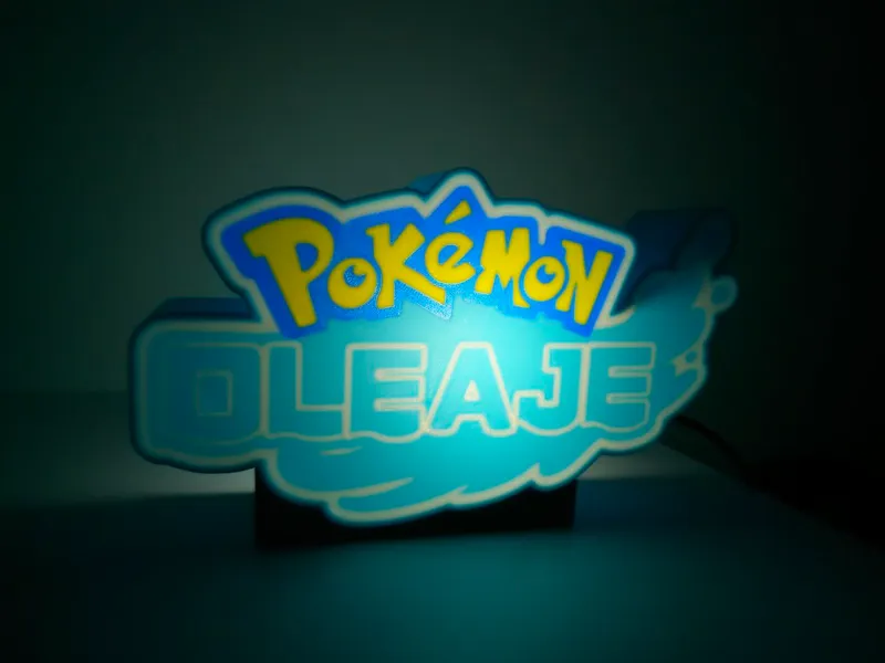 POKEMON OLEAJE LAMPARA