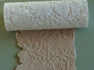 Floral Texture Roller For Polymer Clay
