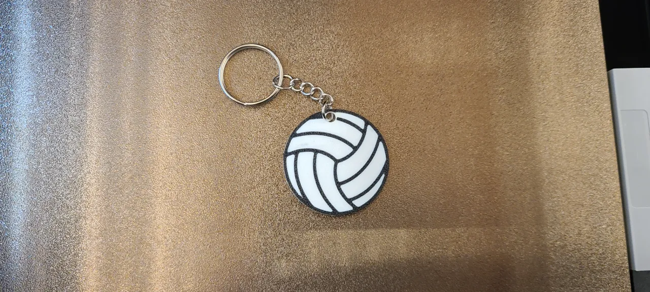 Volleyball Earrings/Keychain view 2