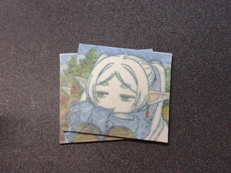 芙莉莲 多色浮雕画 四色叠色打印画