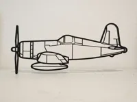 Silhouette murale avion Vought F4U Corsair — photo 2