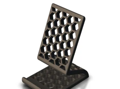 Hexagonal phone stand