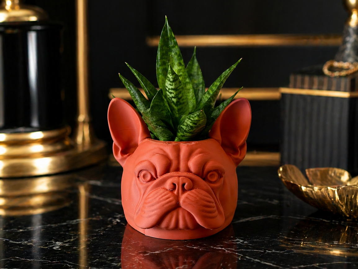 Bulldog Mini Planter