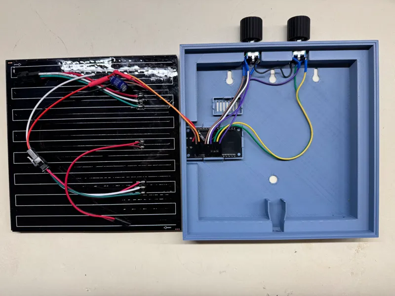 16x16 LED Matrix Frame with Encoders