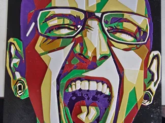 Chester Bennington HueForge Wall Art