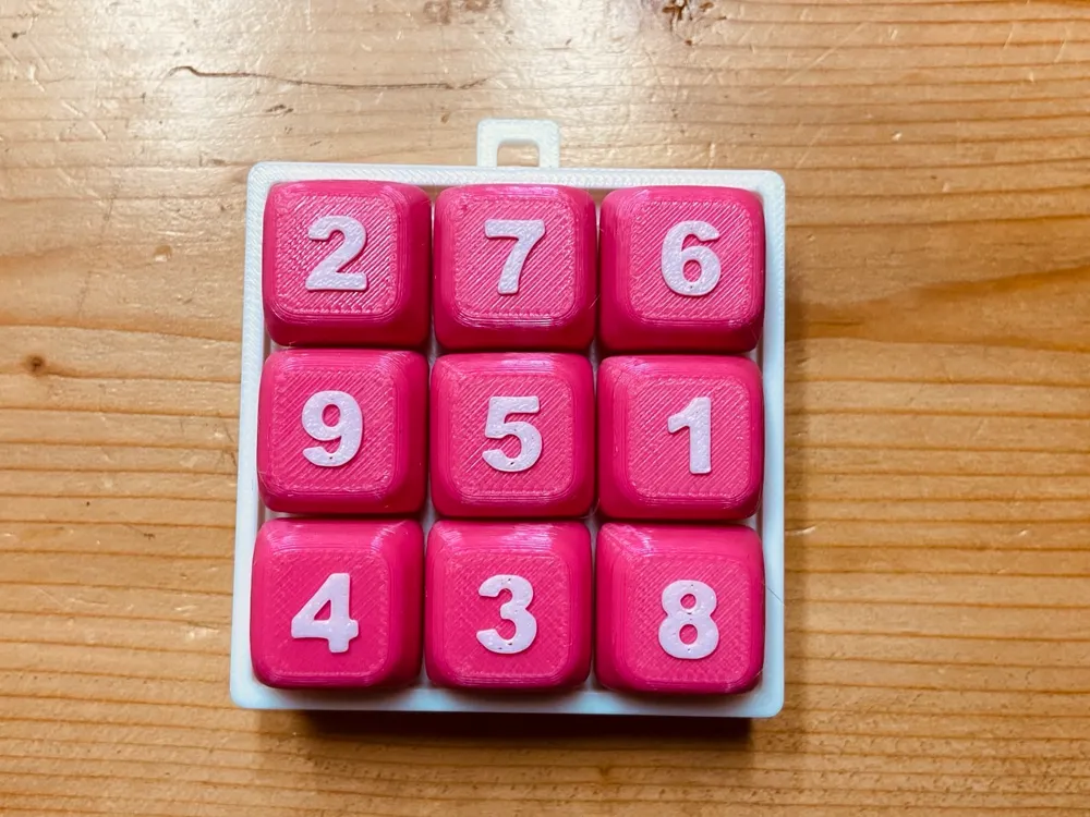 3x3 Magic Square Clicker - Free 3D Print Model - MakerWorld