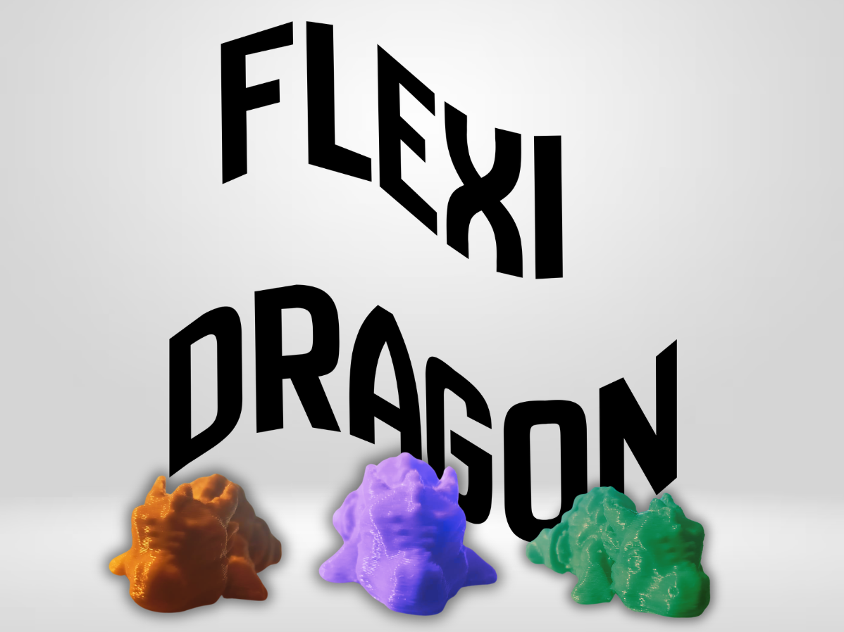 Flexi dragon - print in place