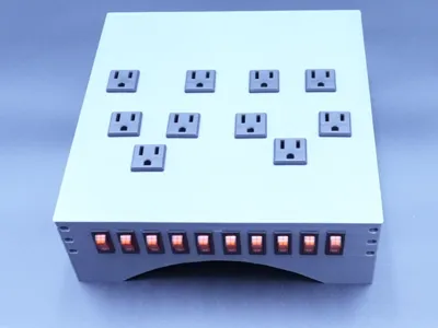 10 outlet powered base for 10 inch mini home rack