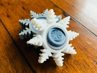 Snowflake Ring Fidget - 40 Minute Print