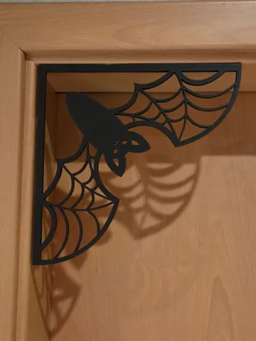 Modelo para impresión 3D: Halloween Türrahmen-Eckdeko Fledermaus — vista de referencia 3