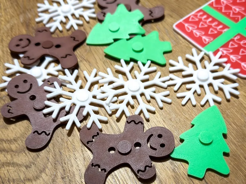 Christmas Quick Print Fidget Spinners