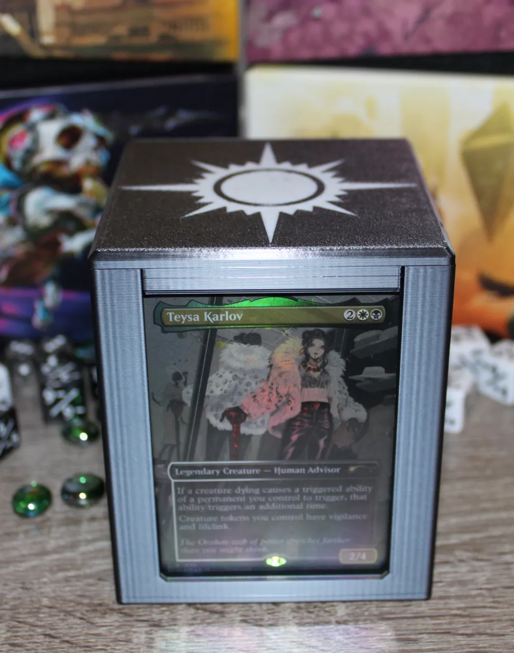 MTG EDH Commander Showcase Deck Box - Orzhov - Free 3D Print Model - MakerWorld MTG EDH Commander Showcase Deck Box - Orzhov - Free 3D Print Model - MakerWorld