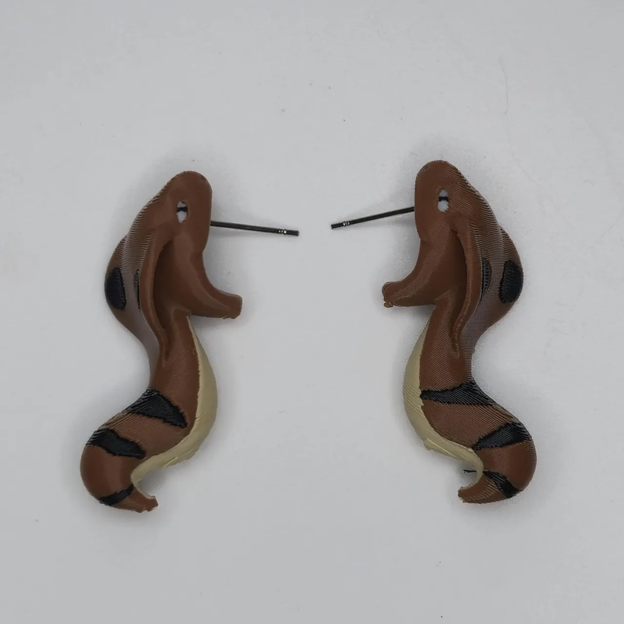 Cobra Snake Chomper Earrings view 2
