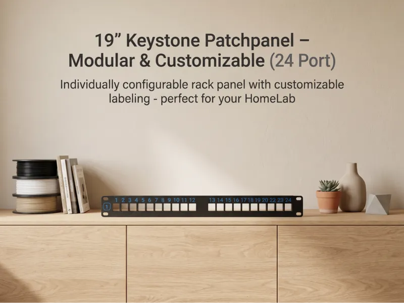 19" Keystone Patchpanel (24 Port)