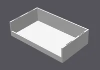 Opened simple base (for storing boxes)