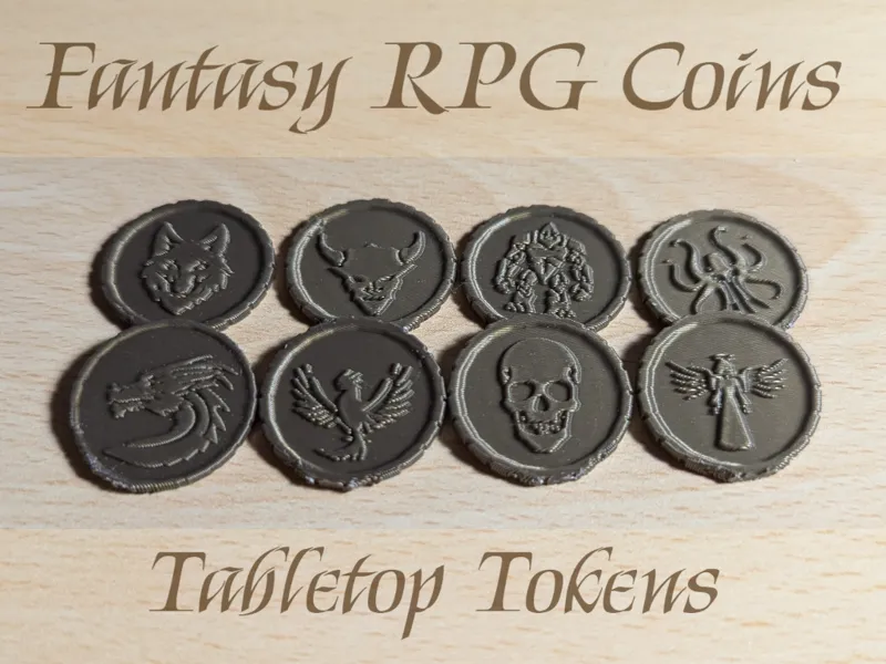 Fantasy RPG Coins / Tabletop Monster Tokens