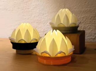 Lotus tealight fixture