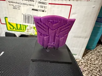 Autobots Logo with Square Base
