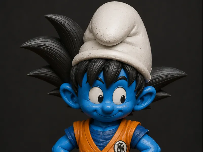 Smurfs x Dragonball Goku * 20cm